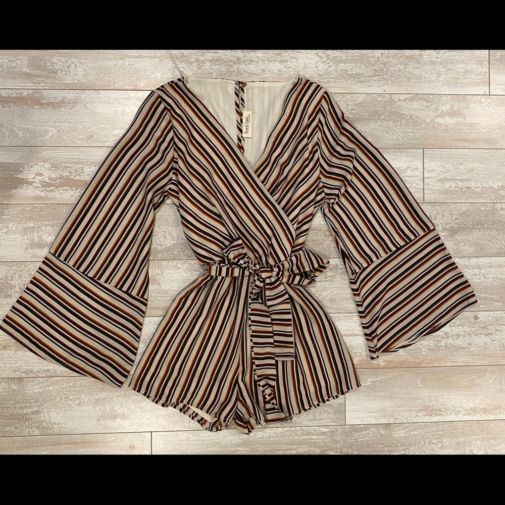 Striped romper